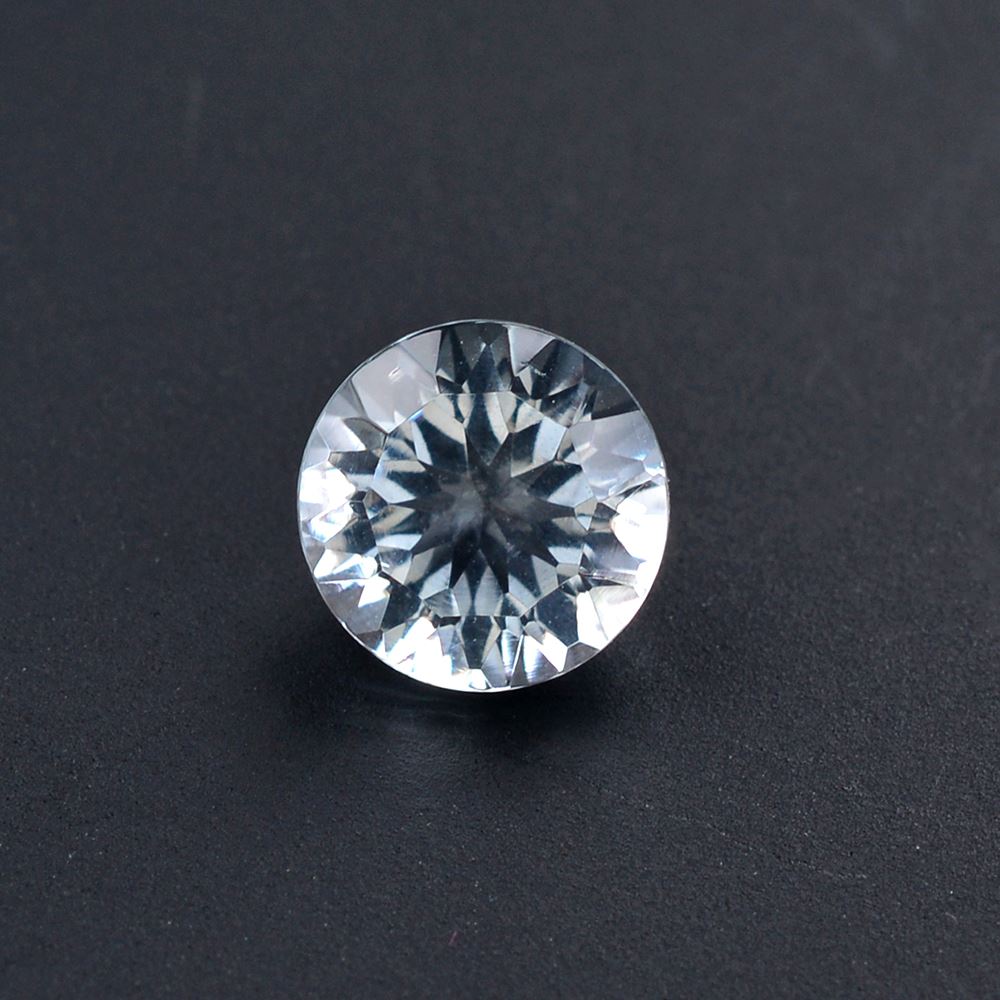 AQUAMARINE CONCAVE CUT ROUND (A) 6.50MM 0.94 Cts.