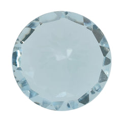 AQUAMARINE CONCAVE CUT ROUND (A++) (#45) 6.50MM 1.00 Cts.