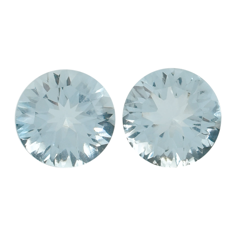 AQUAMARINE CONCAVE CUT ROUND (A++) (#45) 6.50MM 1.00 Cts.