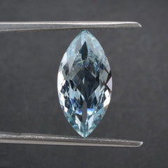 AQUAMARINE CUT MARQUISE (A++/SI) 18X6MM 4.1Cts.