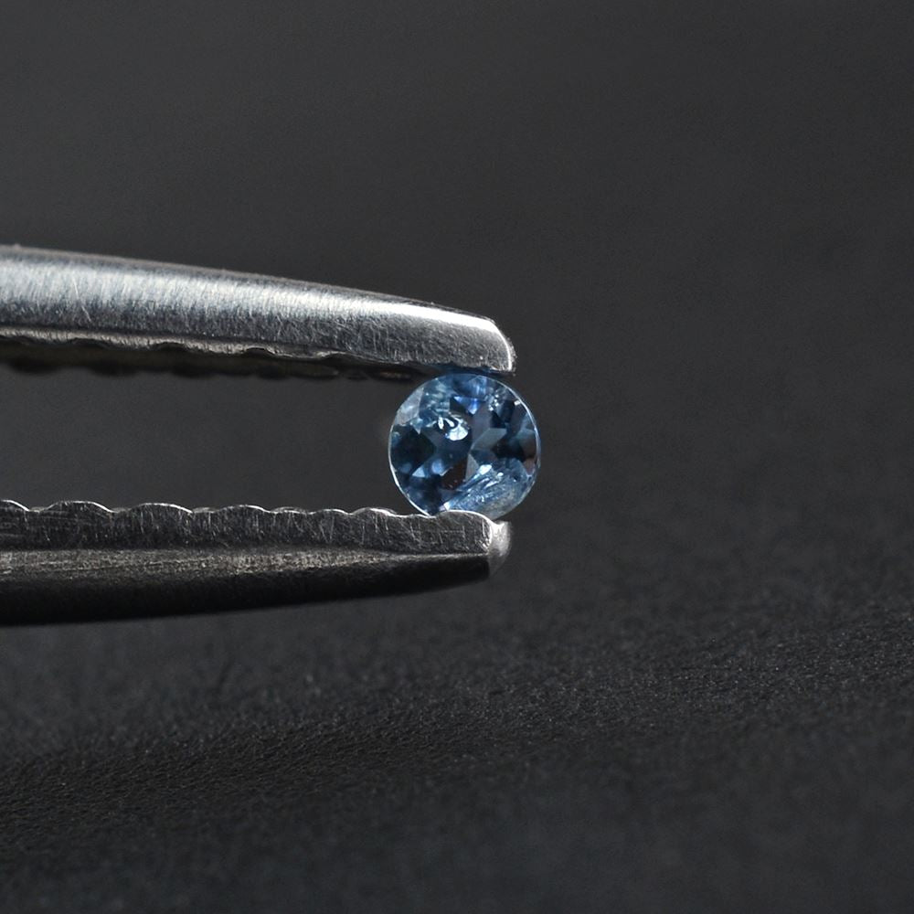 AQUAMARINE CUT ROUND (A++++/HI) 1.50MM 0.014 Cts.
