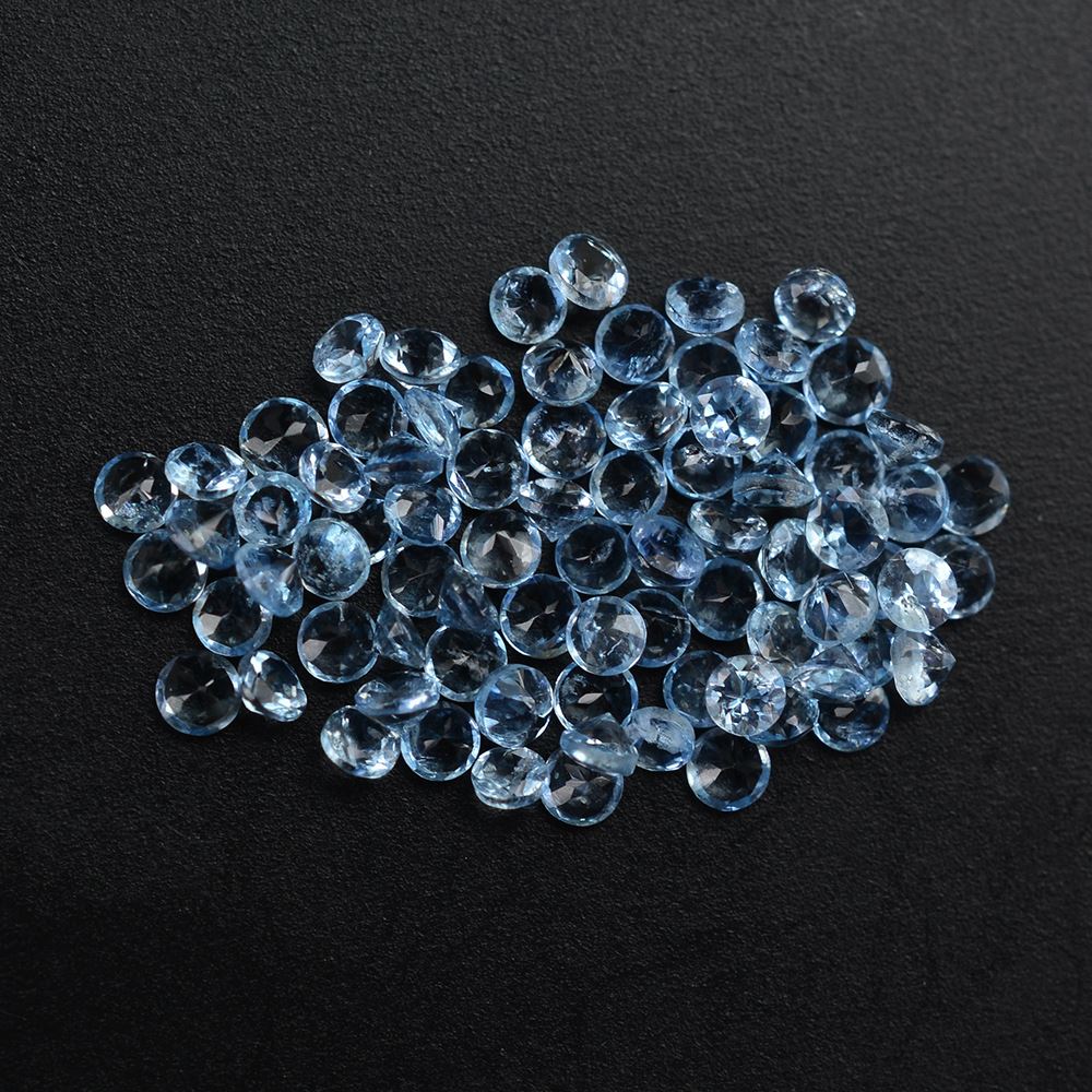AQUAMARINE CUT ROUND (A++++/HI) 1.50MM 0.014 Cts.