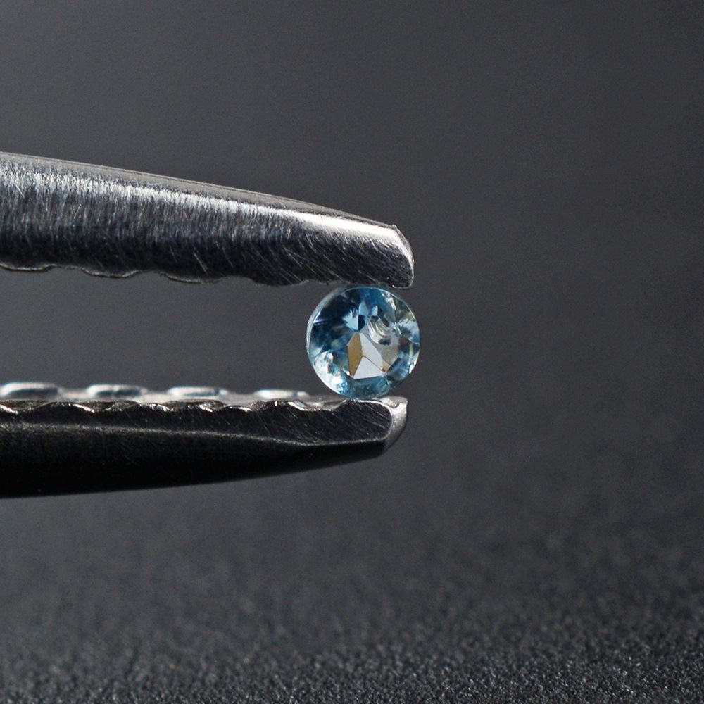 AQUAMARINE CUT ROUND (A++++/HI) 1.20MM 0.008 Cts.