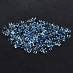 AQUAMARINE CUT ROUND (A++++/HI) 1.30MM 0.01 Cts.