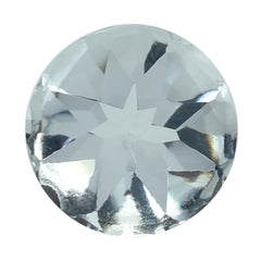 AQUAMARINE BUFFTOP ROUND  7MM 1.08 Cts.