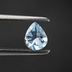 AQUAMARINE CUT PEAR (A++) 5X4MM 0.27 Cts.