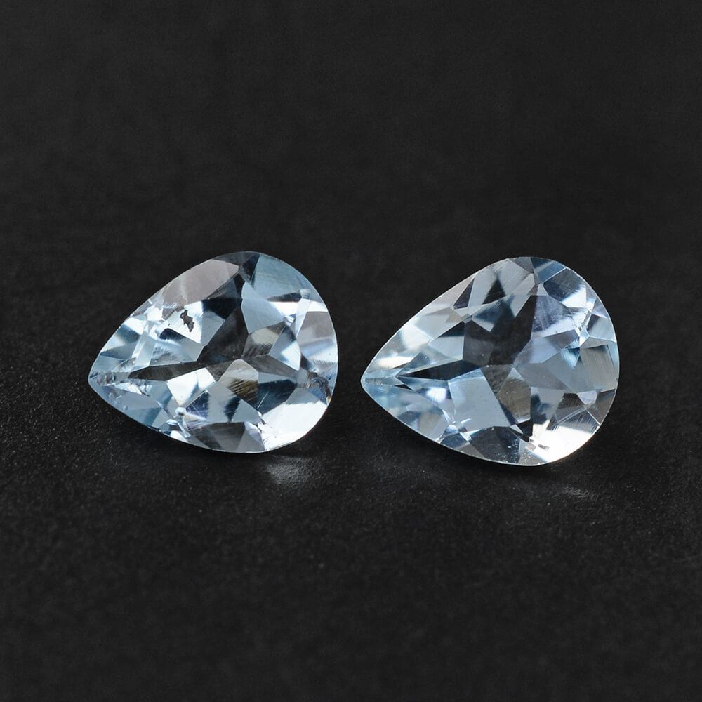 AQUAMARINE CUT PEAR (A++) 5X4MM 0.27 Cts.