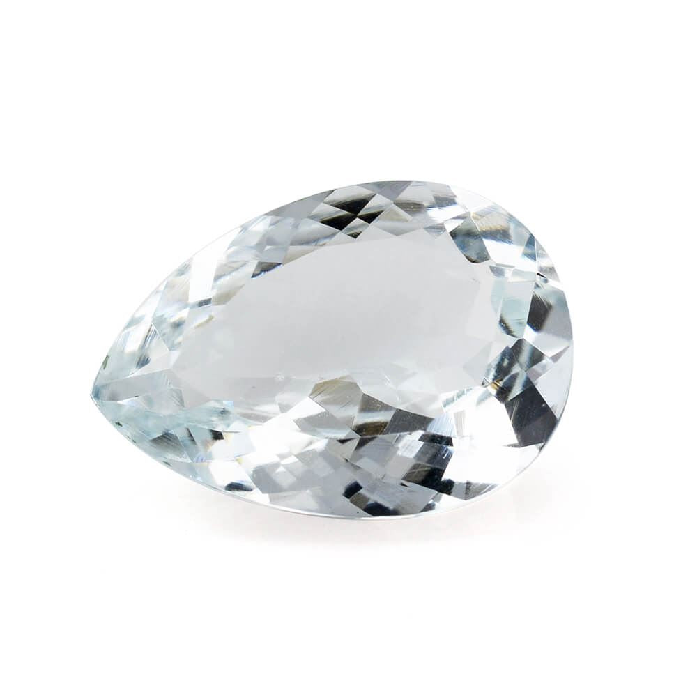 AQUAMARINE CUT PEAR (B) 14X10MM 4.21 Cts.