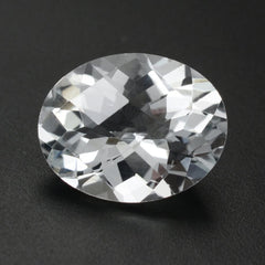 AQUAMARINE CHECKER CUT OVAL (B) 10X8MM 2.42 Cts.
