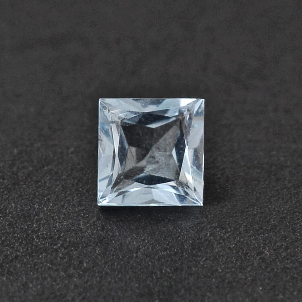 AQUAMARINE PRINCESS CUT SQUARE 3MM 0.13 Cts.