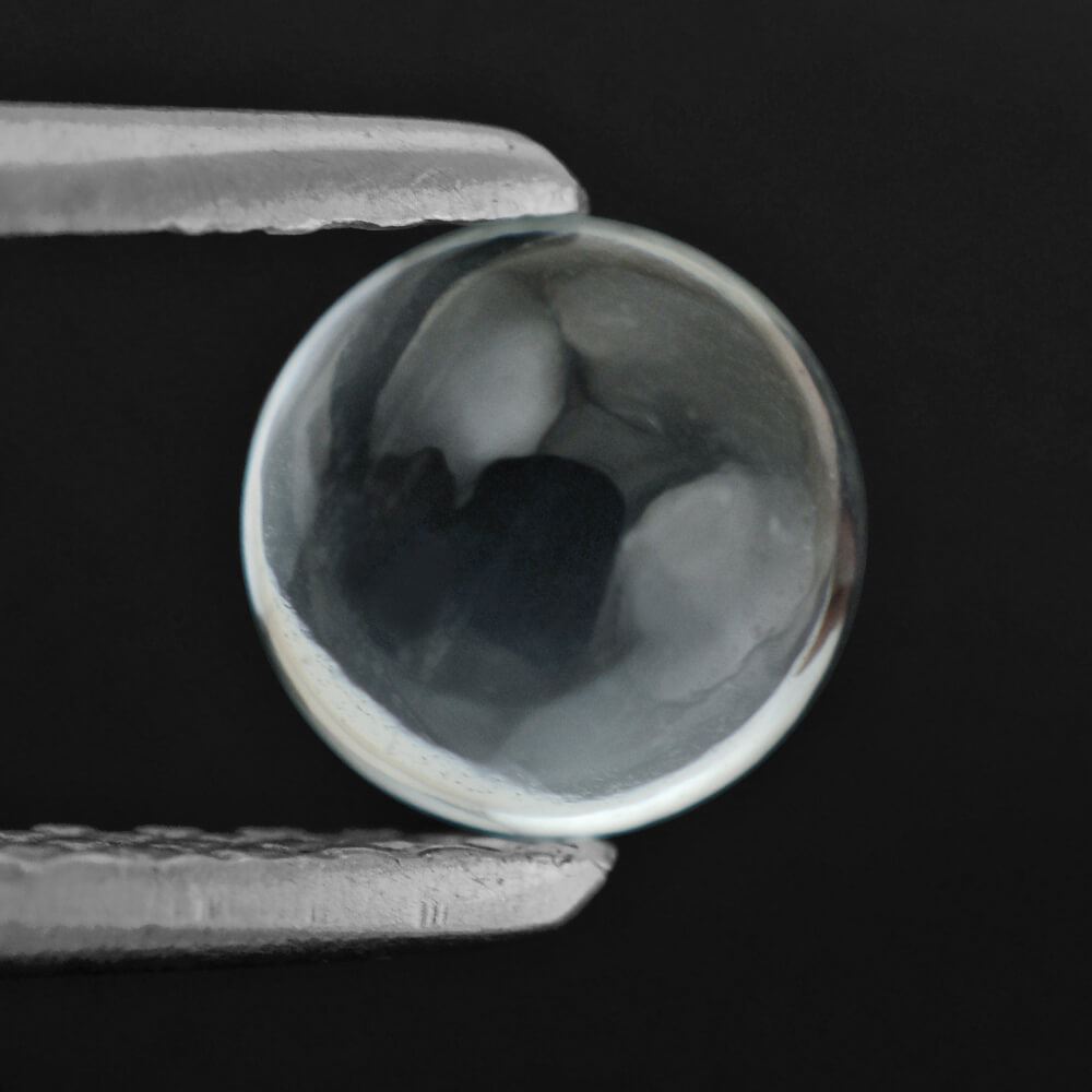 AQUAMARINE ROUND CAB (TRANSPARENT) 5MM 0.55 Cts.