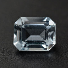 AQUAMARINE CUT OCTAGON (A+) 5X4MM 0.44 Cts.