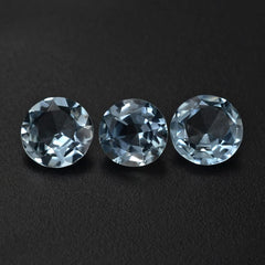 AQUAMARINE STEP CUT ROUND (A++) 4MM 0.24 Cts.