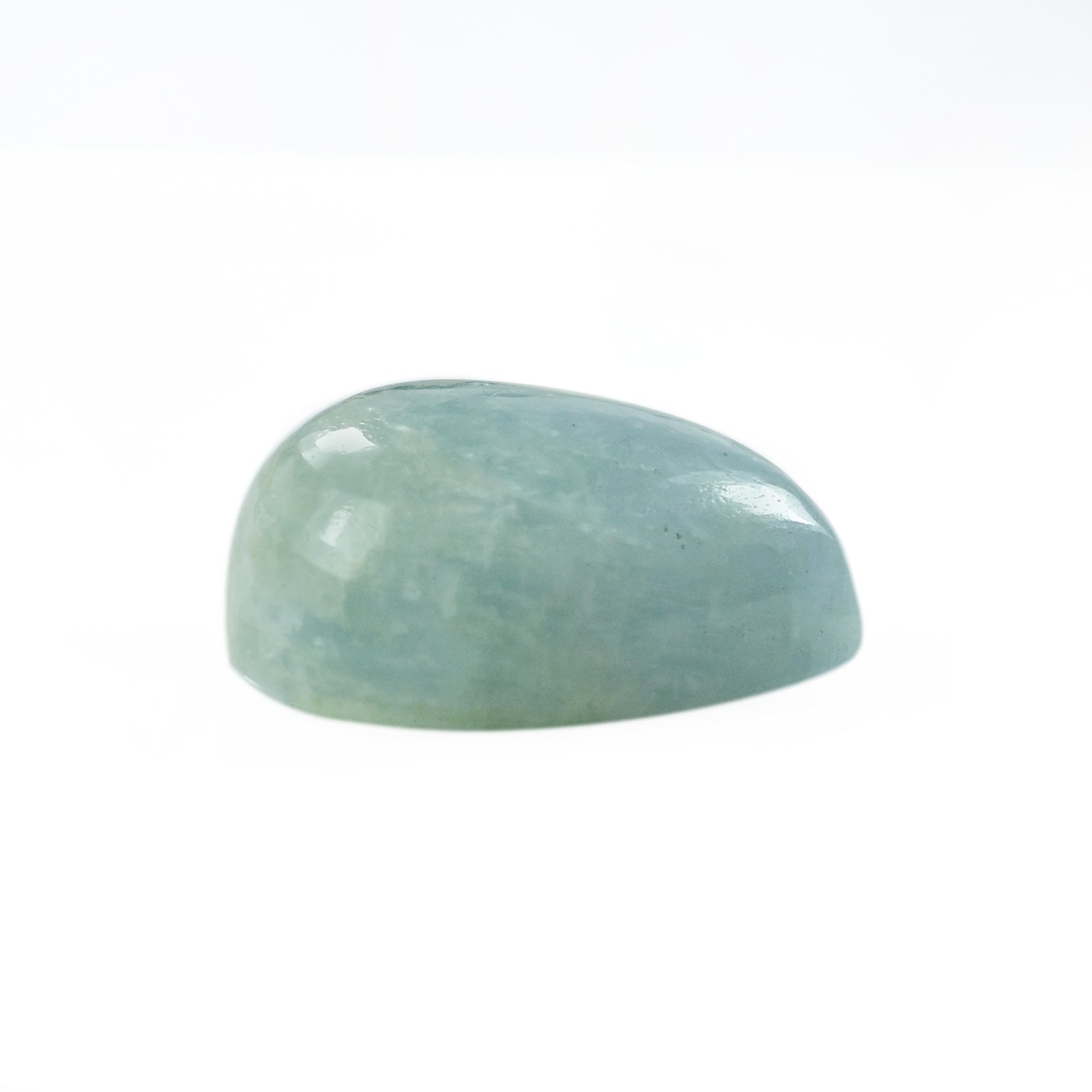 MILKY AQUAMARINE PEAR CAB 18X15MM 15.55 Cts.