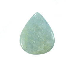 MILKY AQUAMARINE PEAR CAB 18X15MM 15.55 Cts.