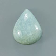 MILKY AQUAMARINE PEAR CAB 18X15MM 15.55 Cts.