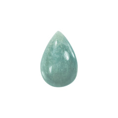 MILKY AQUAMARINE PEAR CAB 20X13MM 17.15 Cts.