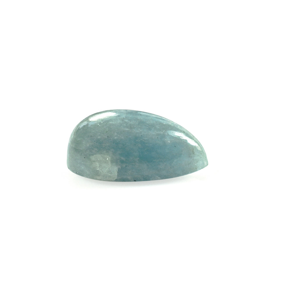 MILKY AQUAMARINE PEAR CAB 20X13MM 17.15 Cts.