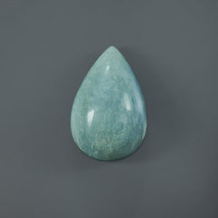 MILKY AQUAMARINE PEAR CAB 20X13MM 17.15 Cts.