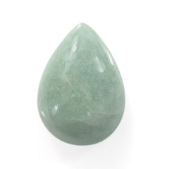 MILKY AQUAMARINE PEAR CAB 19X14MM 12.20 Cts.