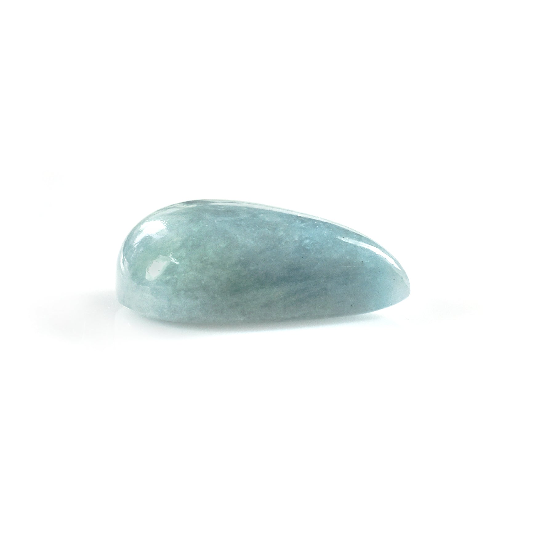 MILKY AQUAMARINE PEAR CAB 21X16MM 17.85 Cts.