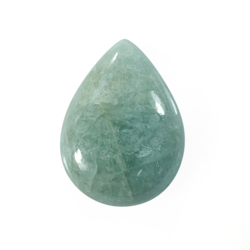 MILKY AQUAMARINE PEAR CAB 23X17MM 16.50 Cts.