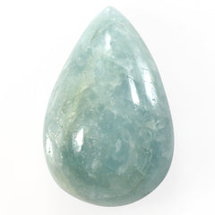 MILKY AQUAMARINE PEAR CAB 23X15MM 21.80 Cts.