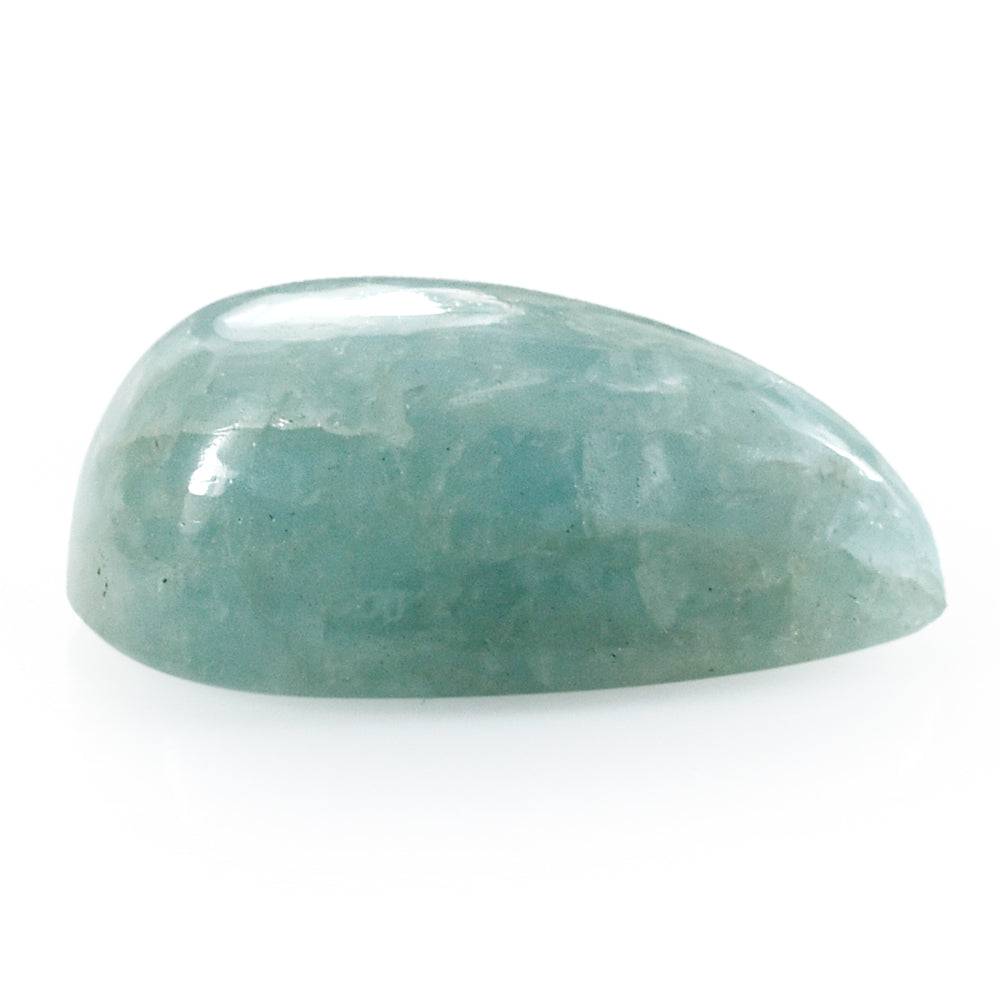 MILKY AQUAMARINE PEAR CAB 23X15MM 21.80 Cts.