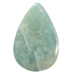 MILKY AQUAMARINE PEAR CAB 23X15MM 21.80 Cts.