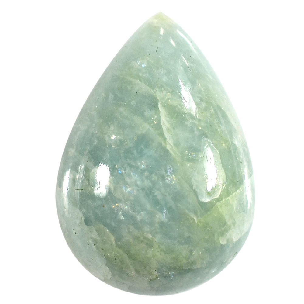 MILKY AQUAMARINE PEAR CAB 23X16MM 20.30 Cts.