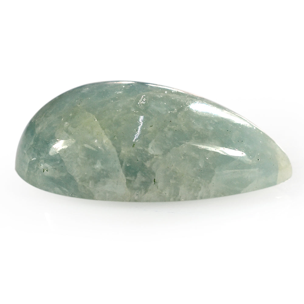 MILKY AQUAMARINE PEAR CAB 23X16MM 20.30 Cts.