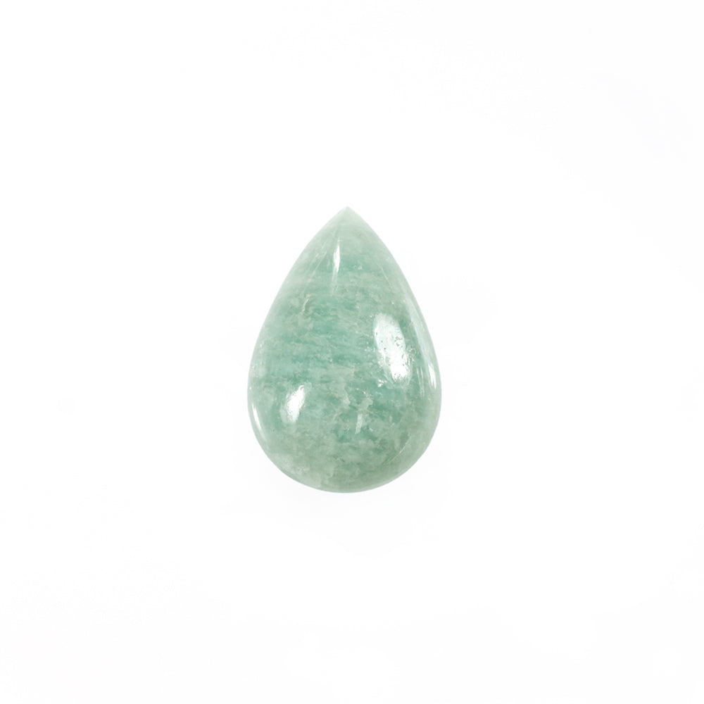 MILKY AQUAMARINE PEAR CAB (FREE SIZE) 10.43 Cts.