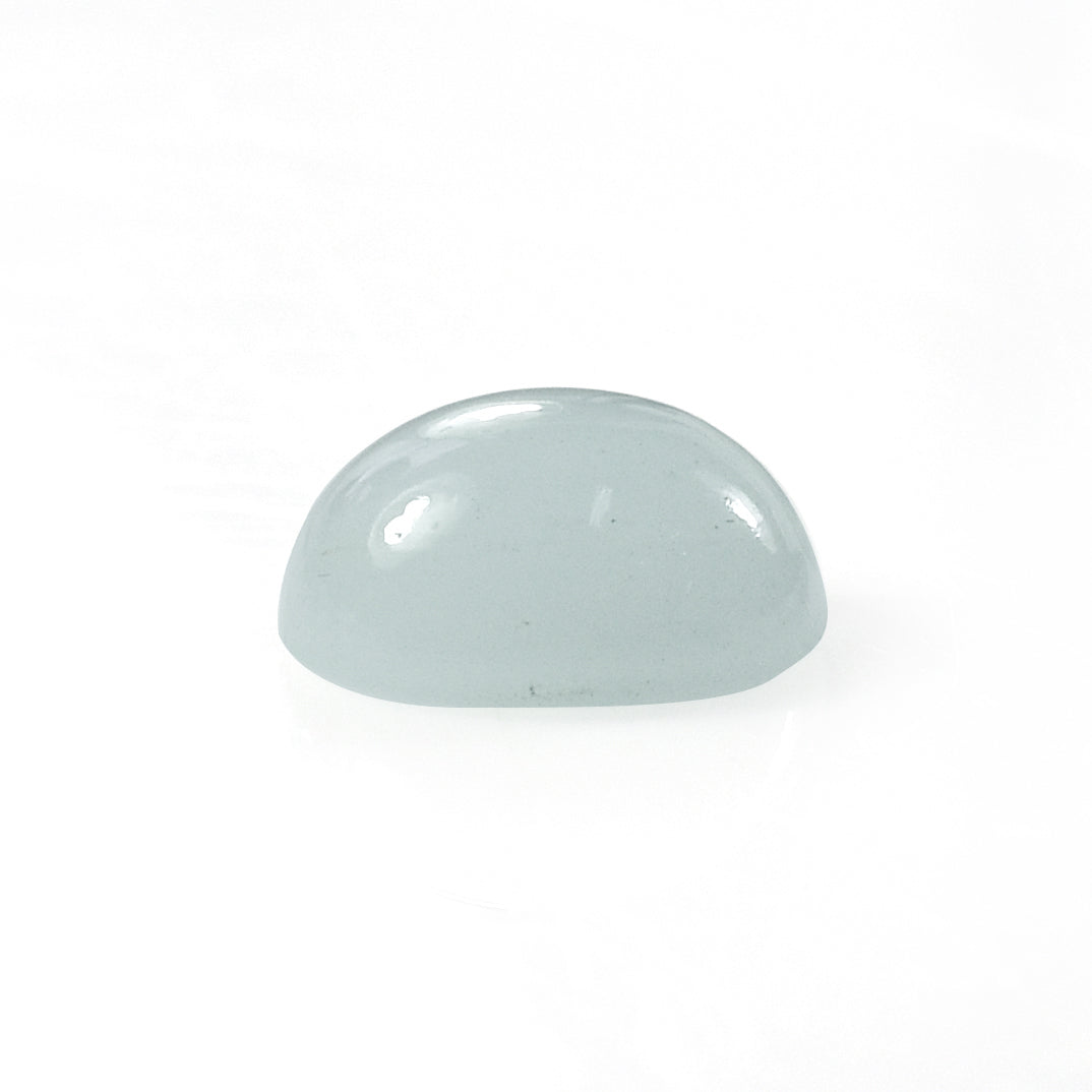 MILKY AQUAMARINE OVAL CAB 10X8MM 2.80 Cts.