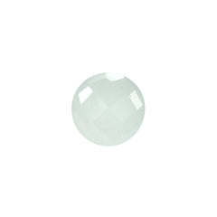 MILKY AQUAMARINE CHECKER CUT ROUND 6MM 0.75 Cts.