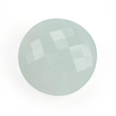 MILKY AQUAMARINE BRIOLETTE ROUND 15MM 9.14 Cts.