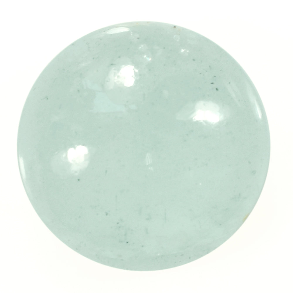 MILKY AQUAMARINE ROUND CAB 20MM 22.66 Cts.