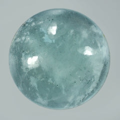 MILKY AQUAMARINE ROUND CAB 20MM 22.66 Cts.
