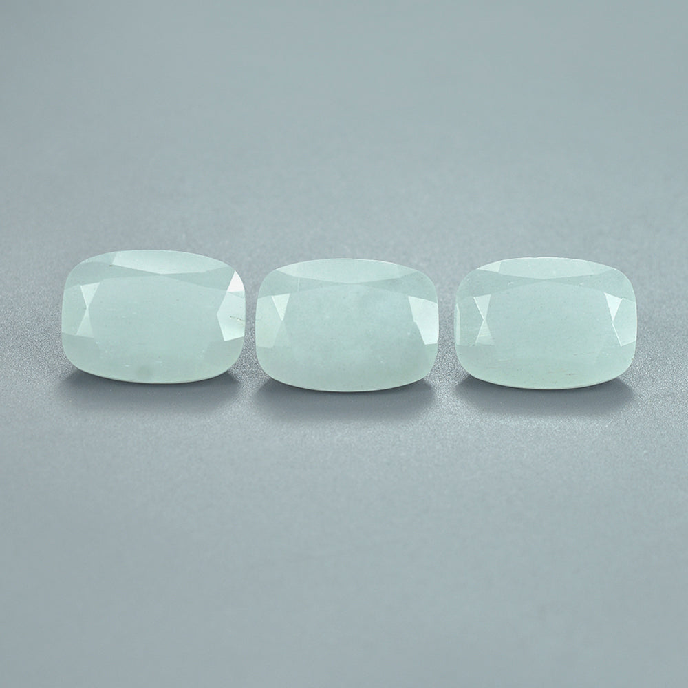MILKY AQUAMARINE CUT CUSHION 11X8MM 2.87 Cts.