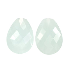 MILKY AQUAMARINE BRIOLETTE PEAR (H/D) 17.50X13MM 9.50 Cts.