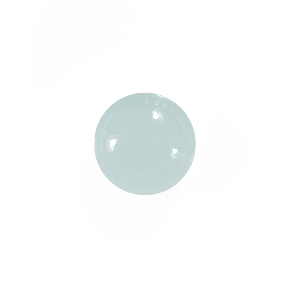 MILKY AQUAMARINE LENTIL ROUND CAB 6MM 0.76 Cts.