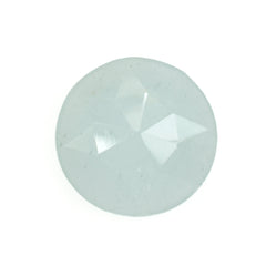 MILKY AQUAMARINE ROSE CUT ROUND 12MM 3.93 Cts.