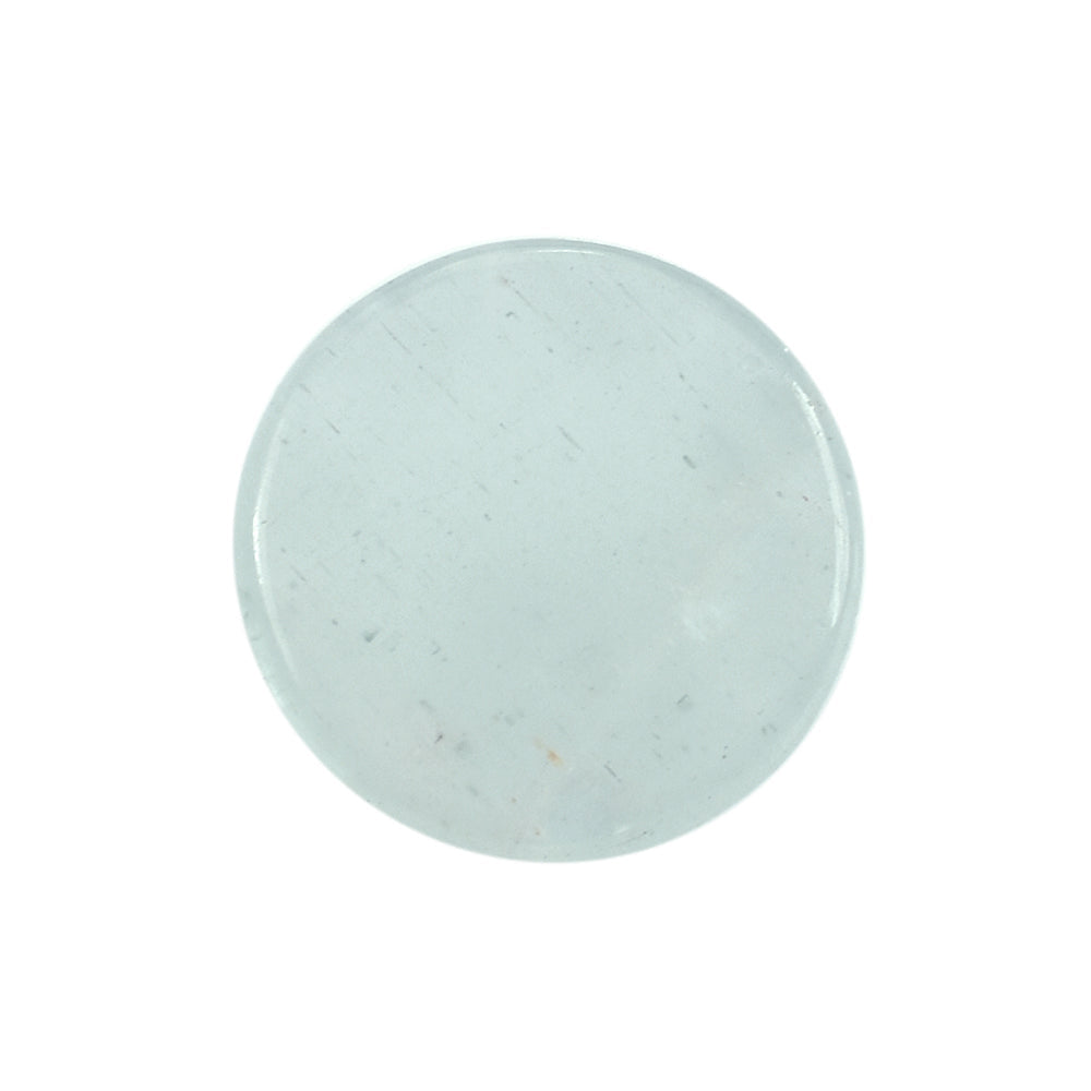 MILKY AQUAMARINE ROSE CUT ROUND 12MM 3.93 Cts.