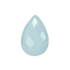 MILKY AQUAMARINE BRIOLETTE PEAR 12X8MM 2.46 Cts.