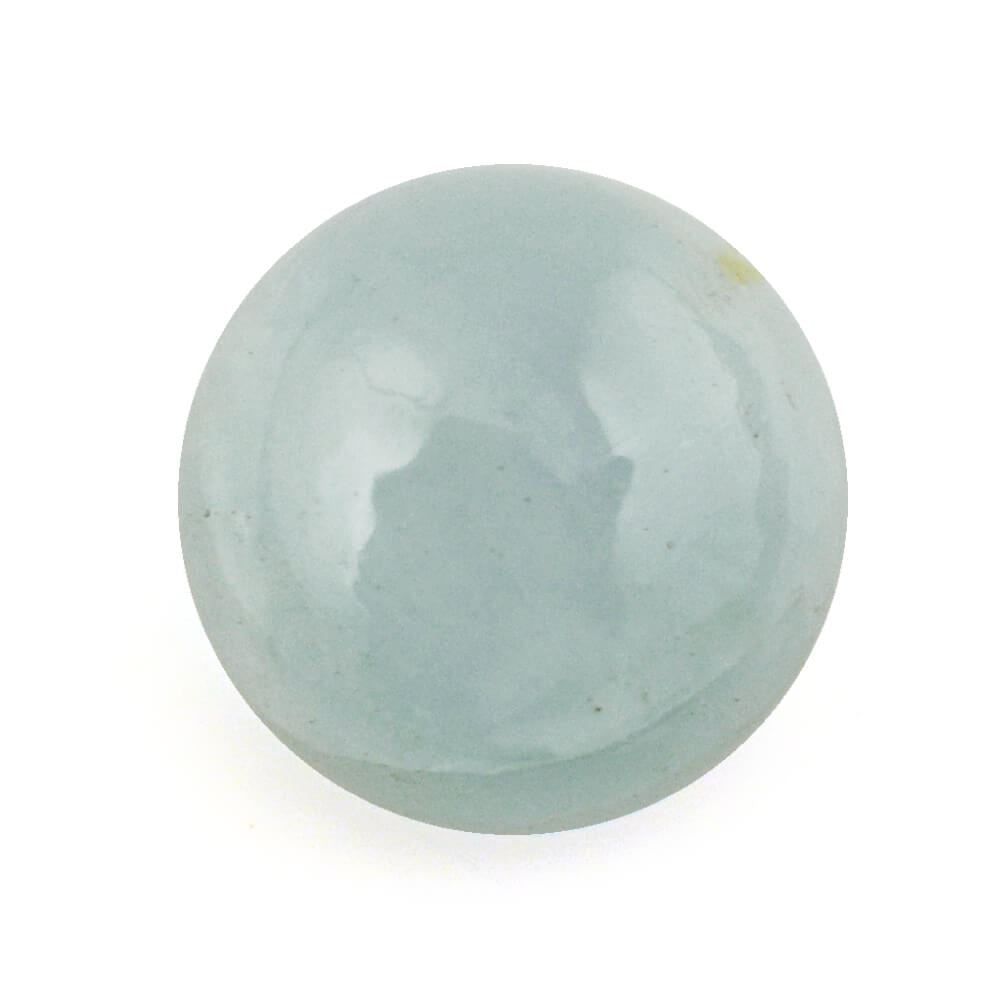 MILKY AQUAMARINE ROUND CAB 8MM 2.35 Cts.
