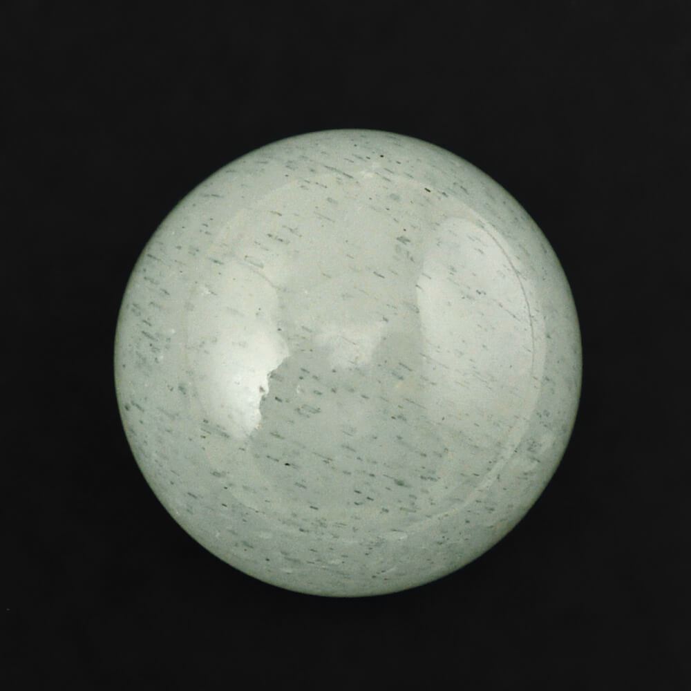MILKY AQUAMARINE ROUND CAB 10MM 4.64 Cts.