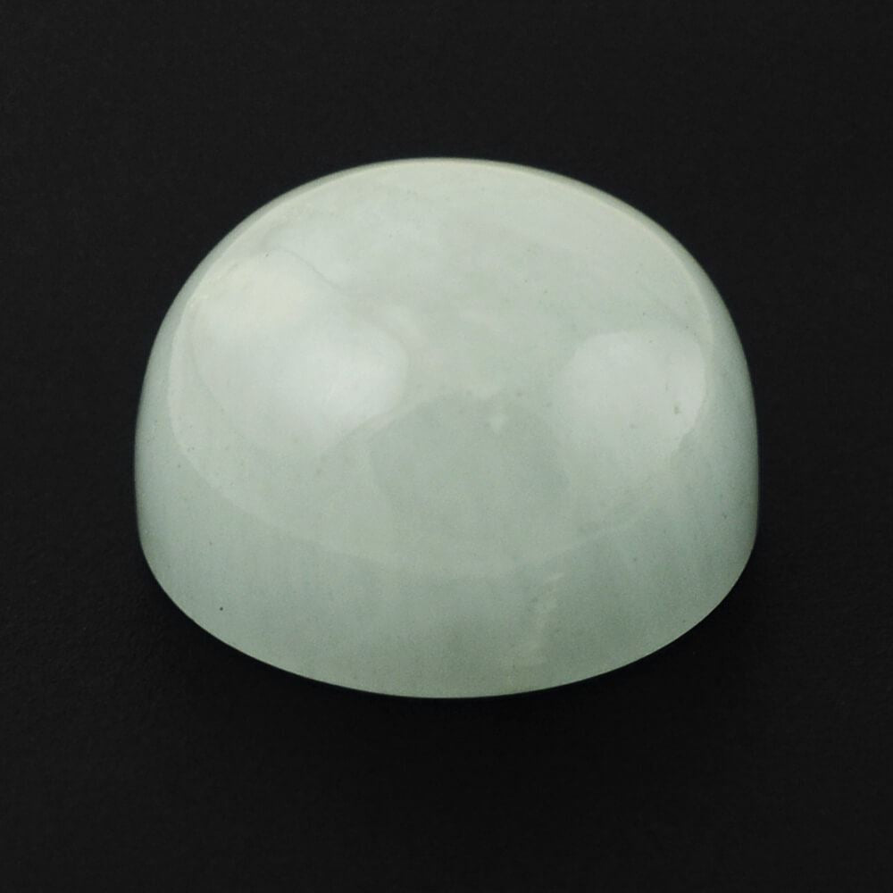 MILKY AQUAMARINE ROUND CAB 10MM 4.64 Cts.