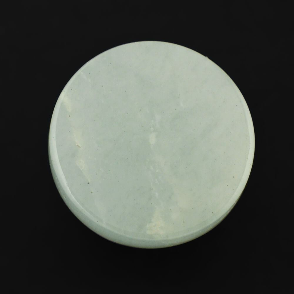 MILKY AQUAMARINE ROUND CAB 10MM 4.64 Cts.