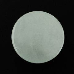 MILKY AQUAMARINE ROUND CAB 12MM 6.89 Cts.
