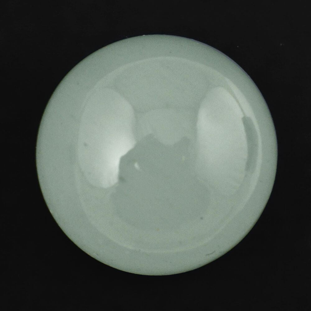 MILKY AQUAMARINE ROUND CAB 14MM 12.20 Cts.