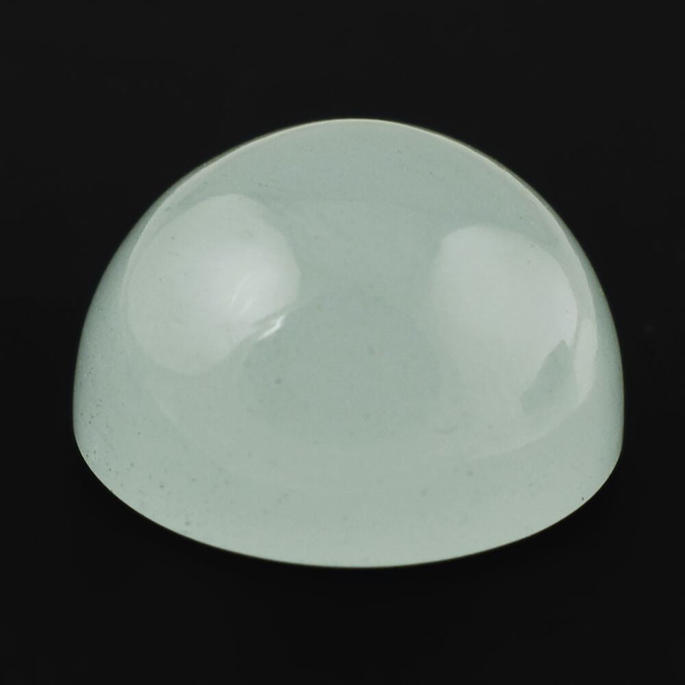 MILKY AQUAMARINE ROUND CAB 14MM 12.20 Cts.